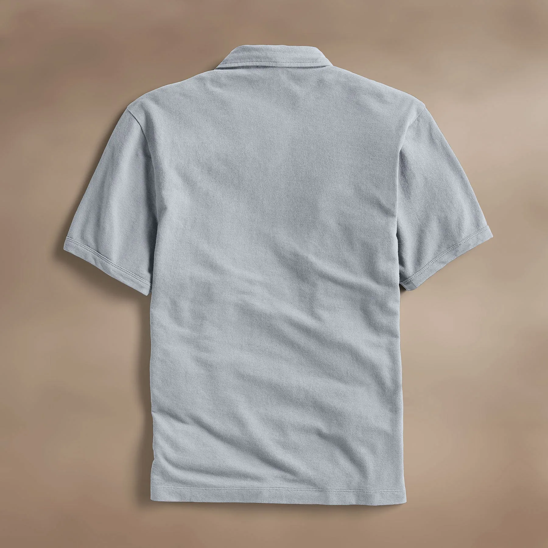Palm Tree Embroidered Polo - Grey Sky/Magma