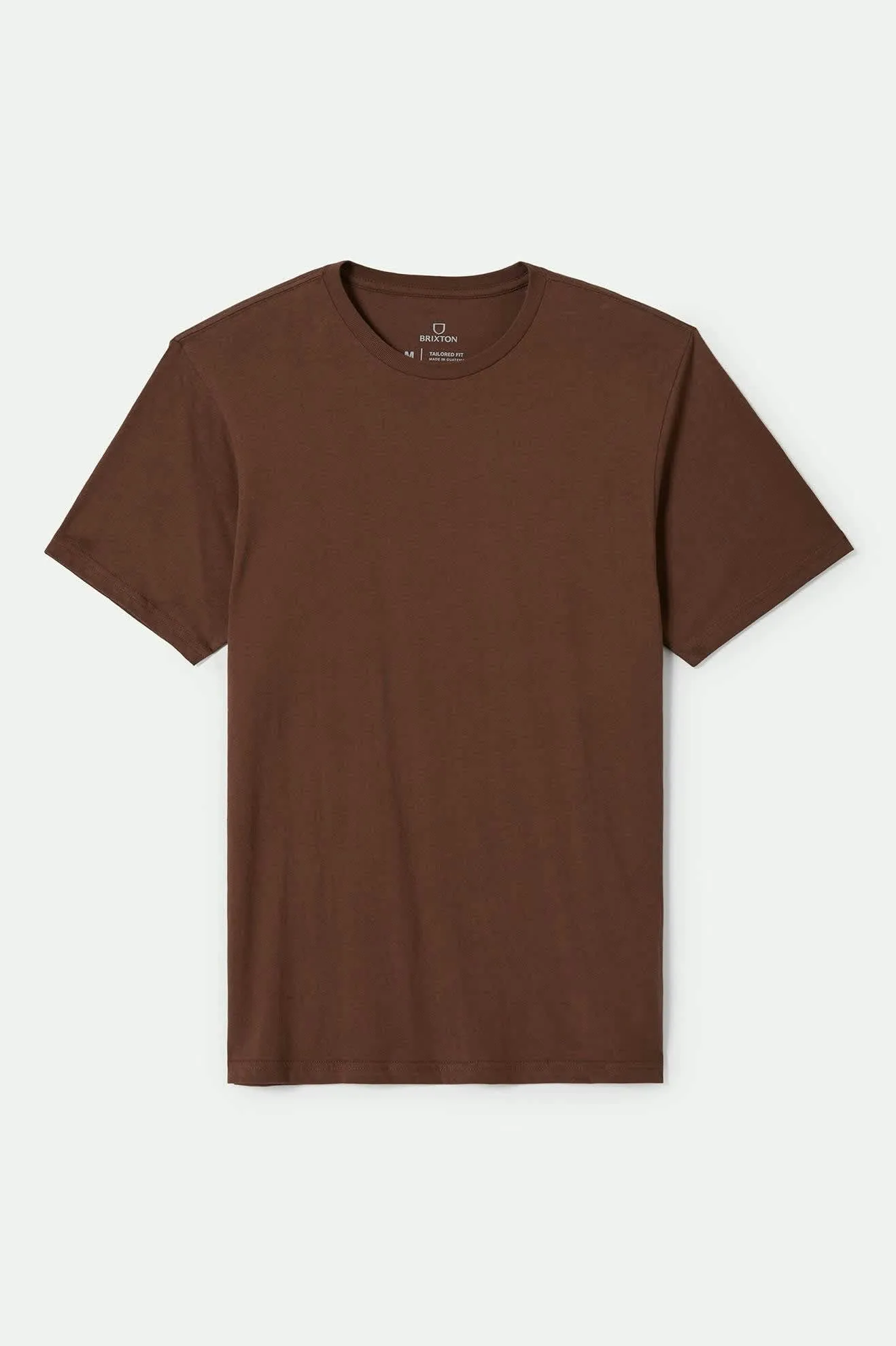 Premium Cotton S/S Tailored T-Shirt - Pinecone Brown