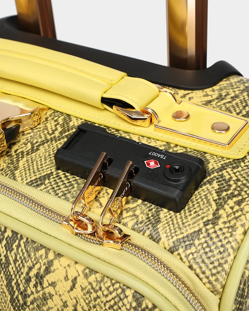 PY 2 Piece Suitcase Set in Yellow