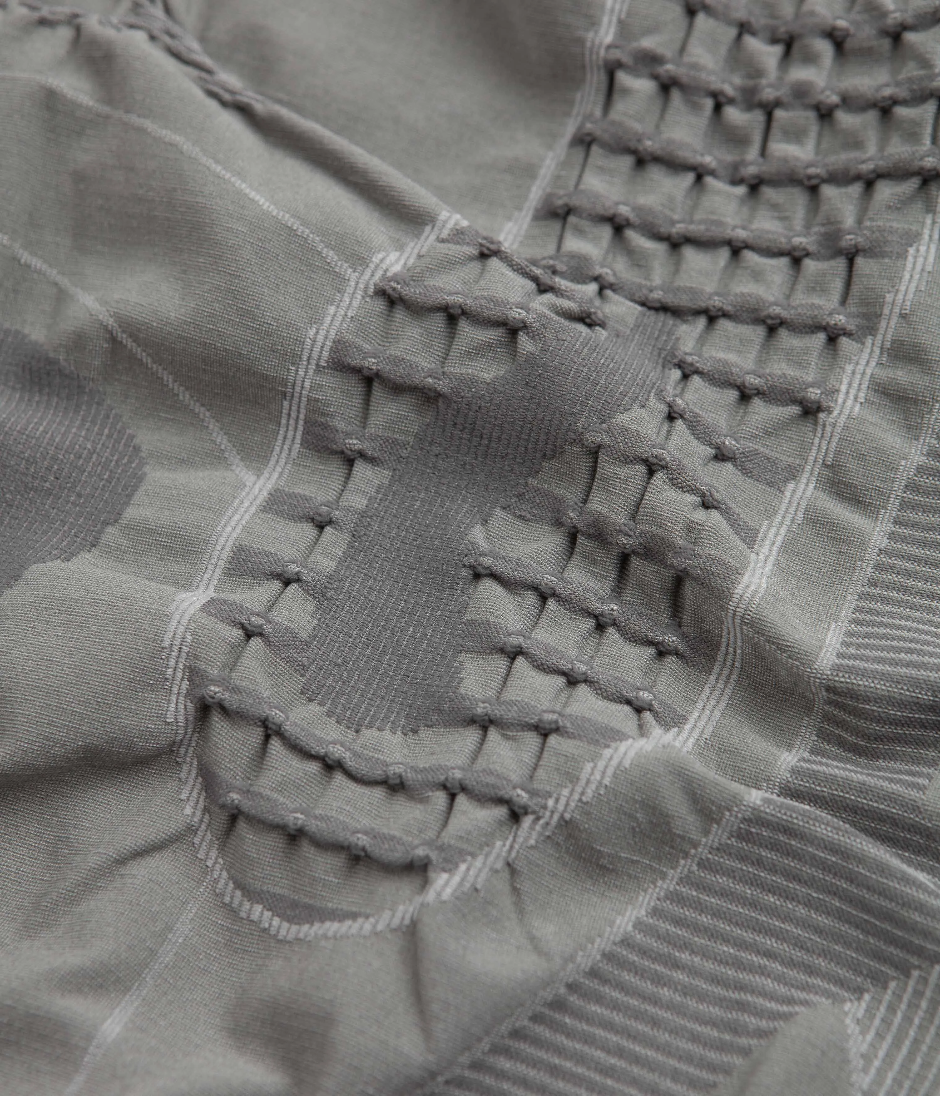 ROA Oversized 3D Knit Sweatshirt - Grey / Dove Grey