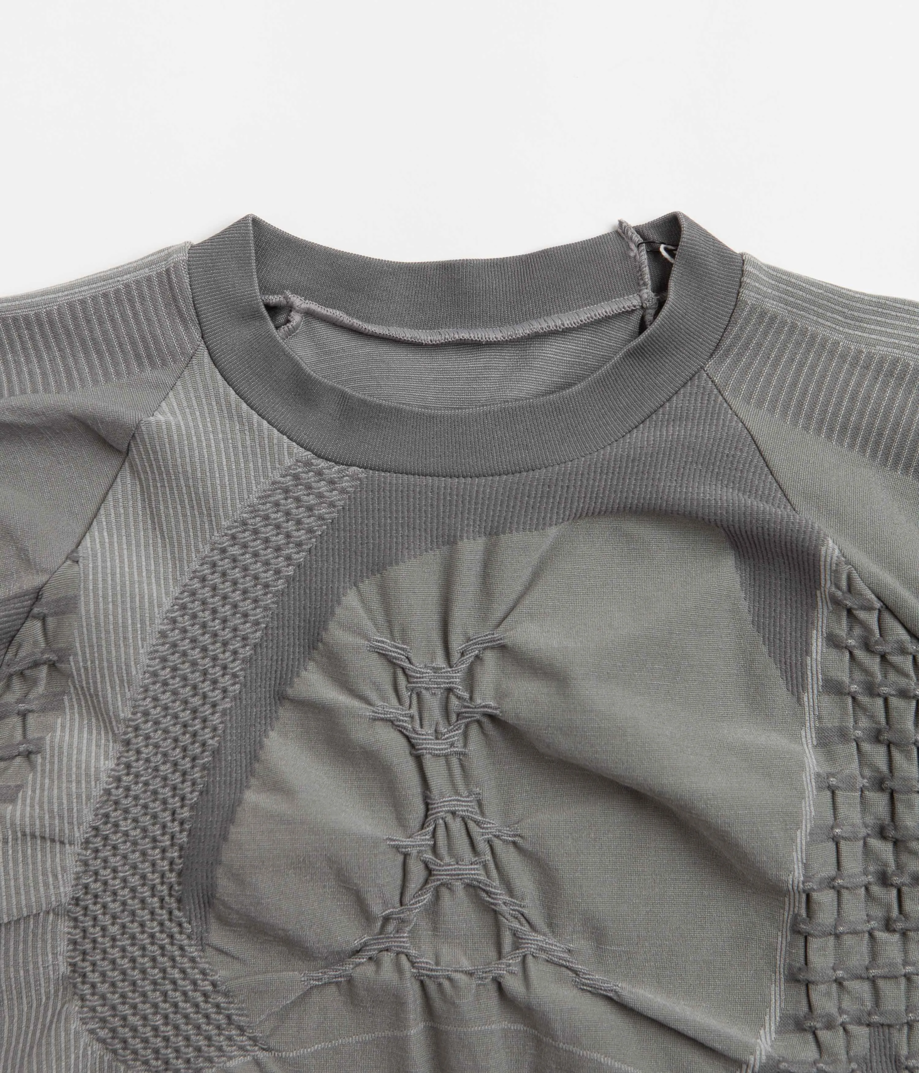 ROA Oversized 3D Knit Sweatshirt - Grey / Dove Grey
