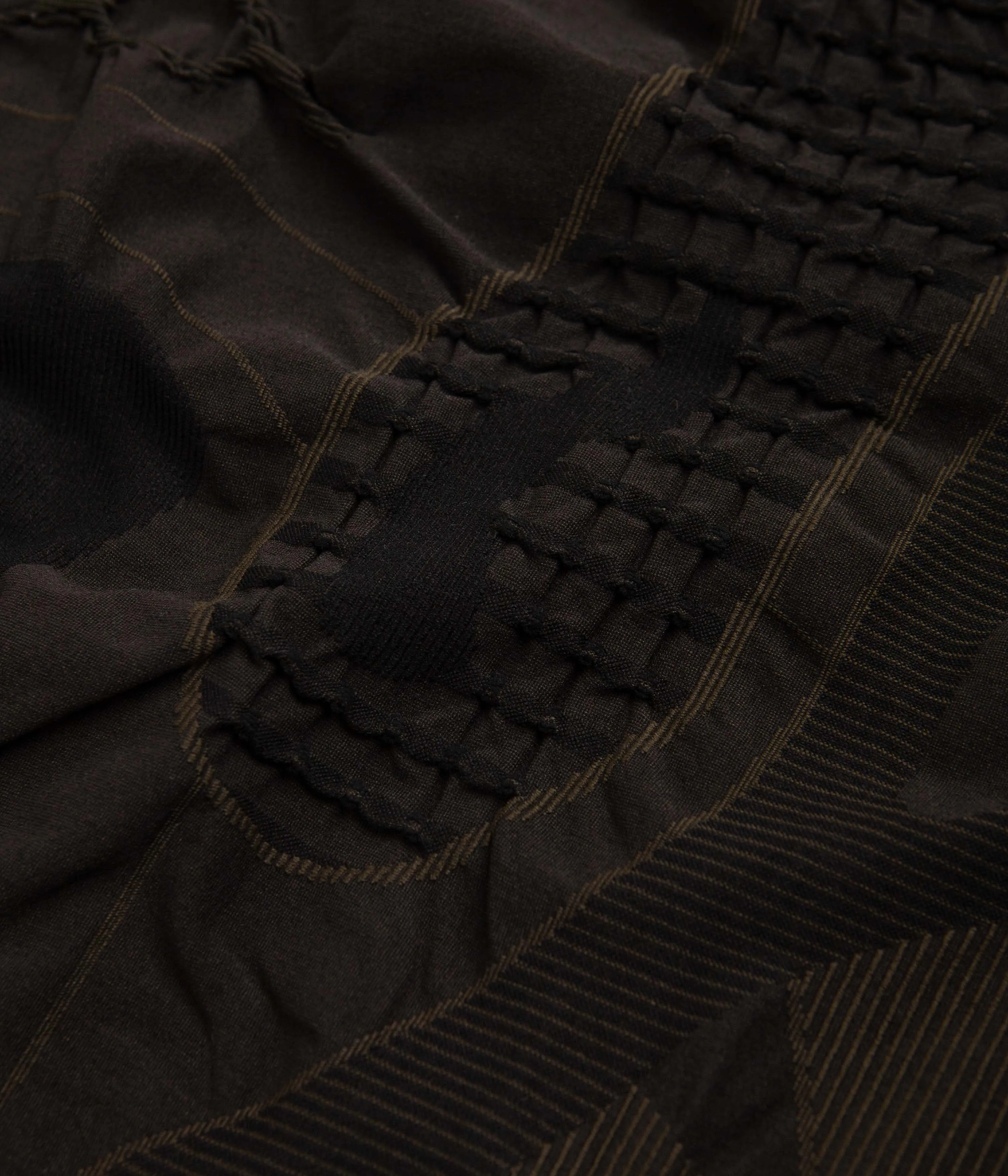 ROA Oversized 3D Knit Sweatshirt (One Size) - Black / Brown