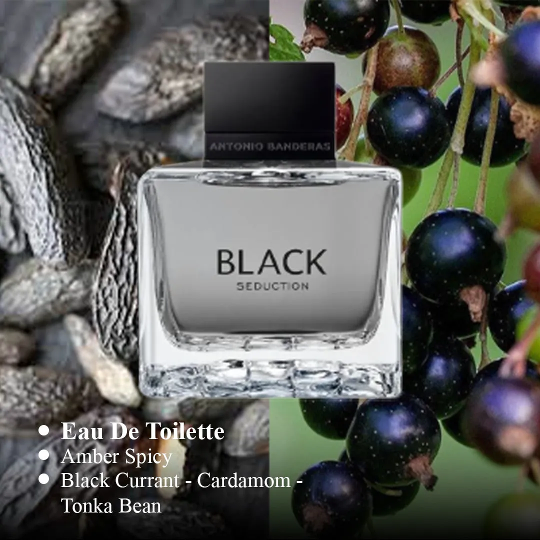 Seduction In Black For Men By Antonio Banderas Eau De Toilette Spray