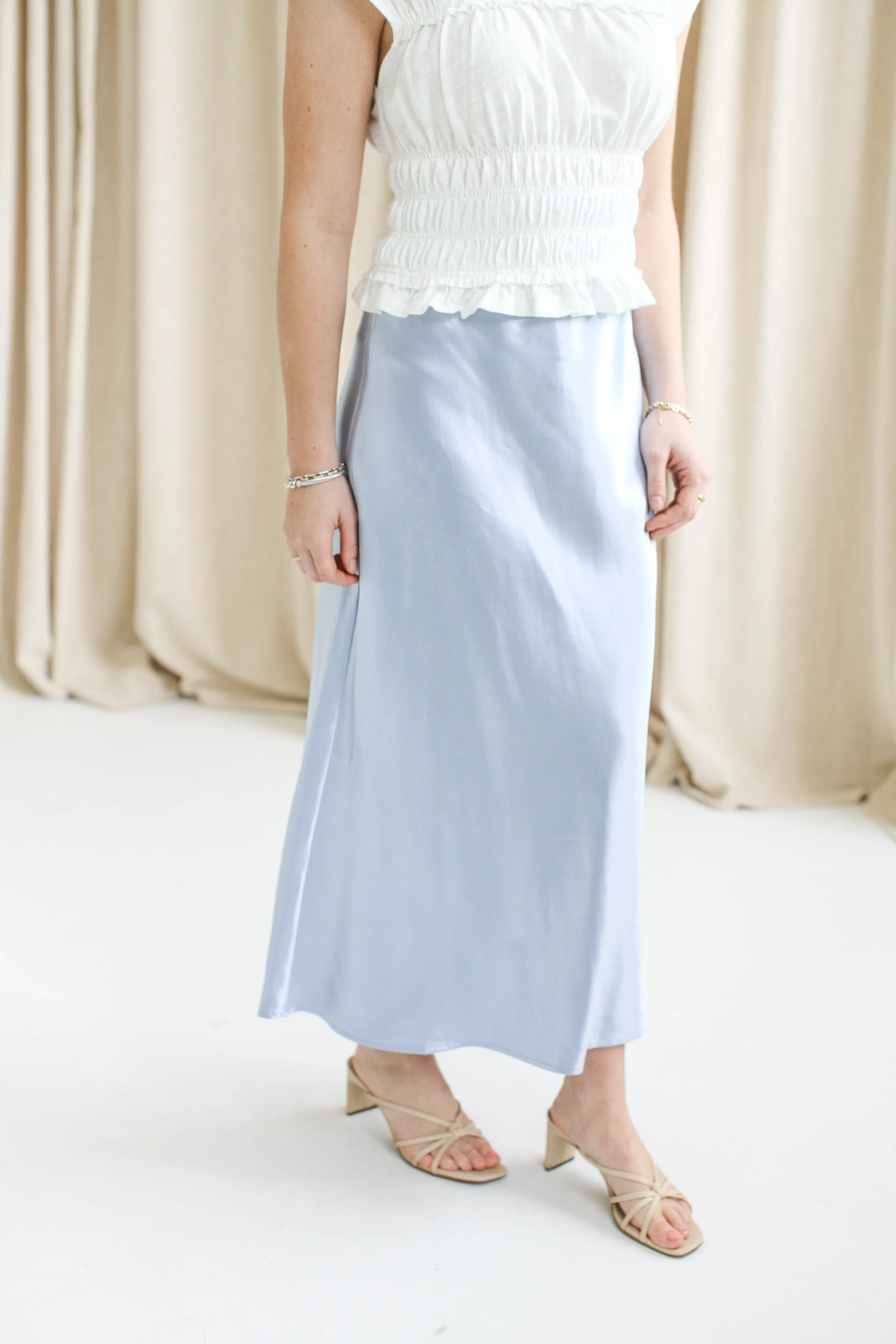 Sky Slip Skirt