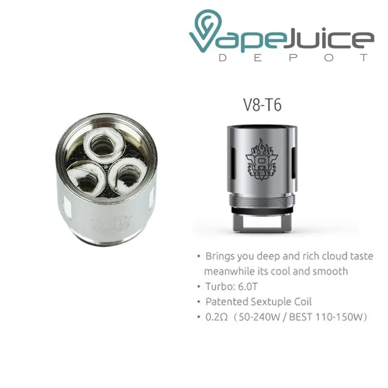 SMOK TFV8 BIG T10-T8-T6-X4 Core Coils