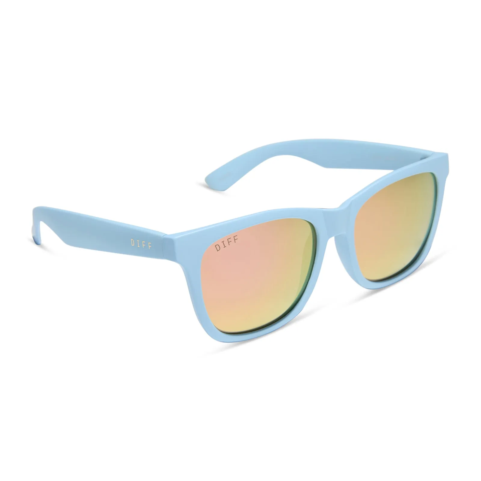 STORM - MATTE BABY BLUE   SHERBERT RAINBOW MIRROR   POLARIZED SUNGLASSES