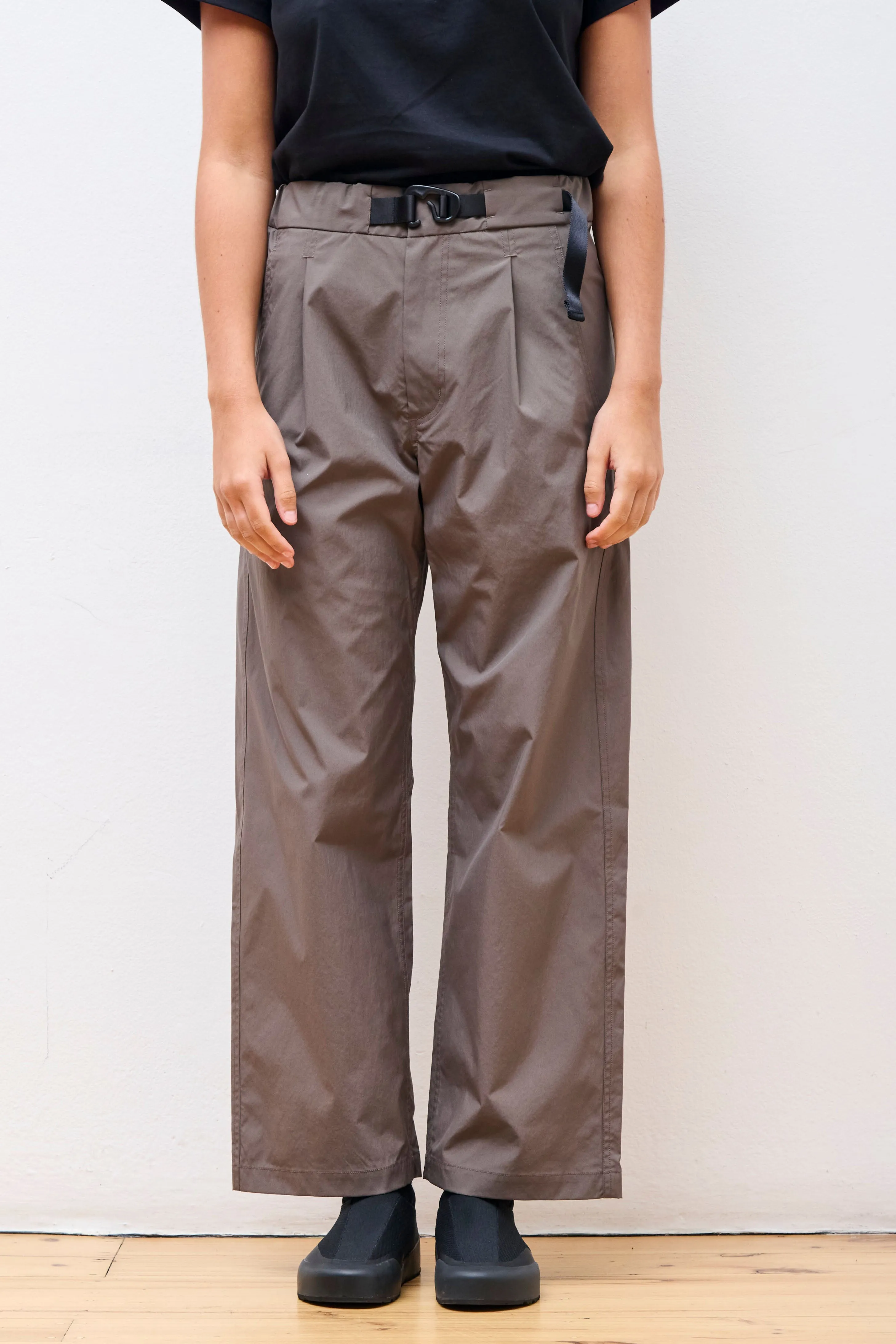 Straight Leg Pants Taupe Gray