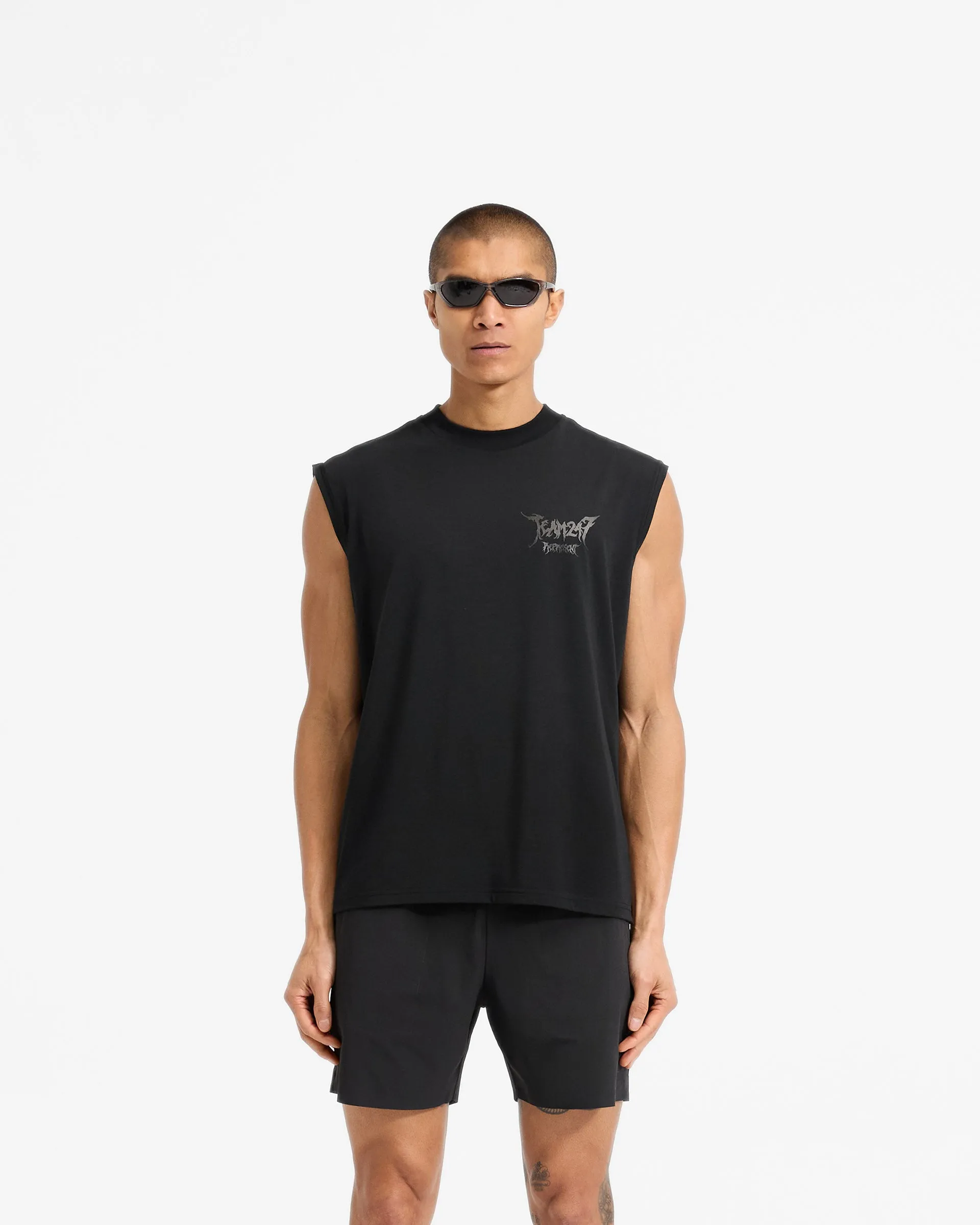 Team 247 X END Oversized Tank - Jet Black