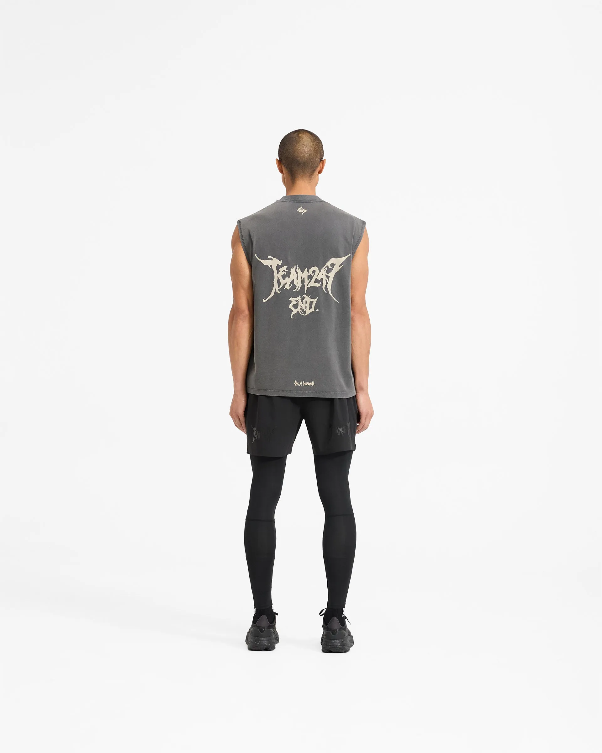 Team 247 X END Oversized Tank - Washed Grey