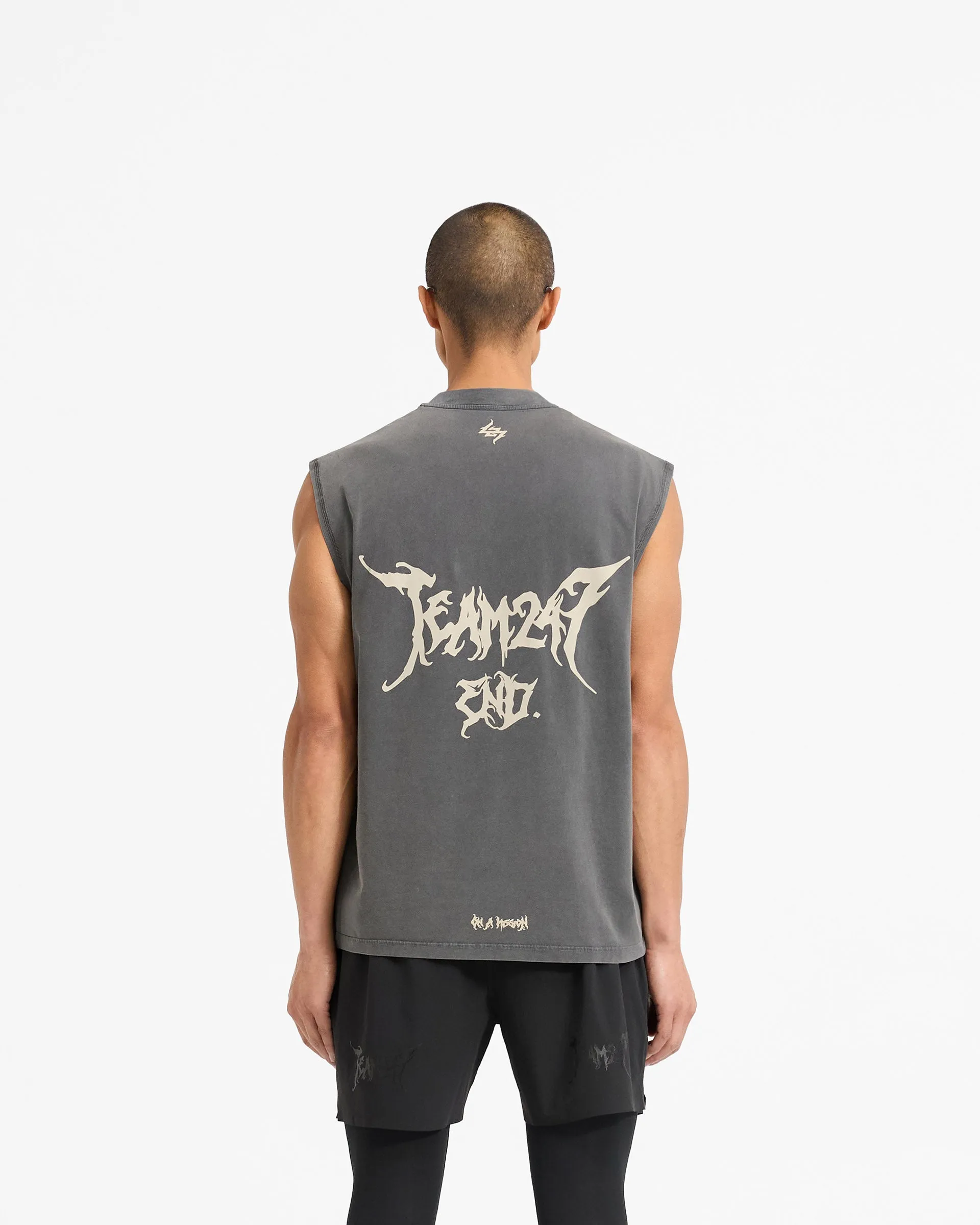 Team 247 X END Oversized Tank - Washed Grey
