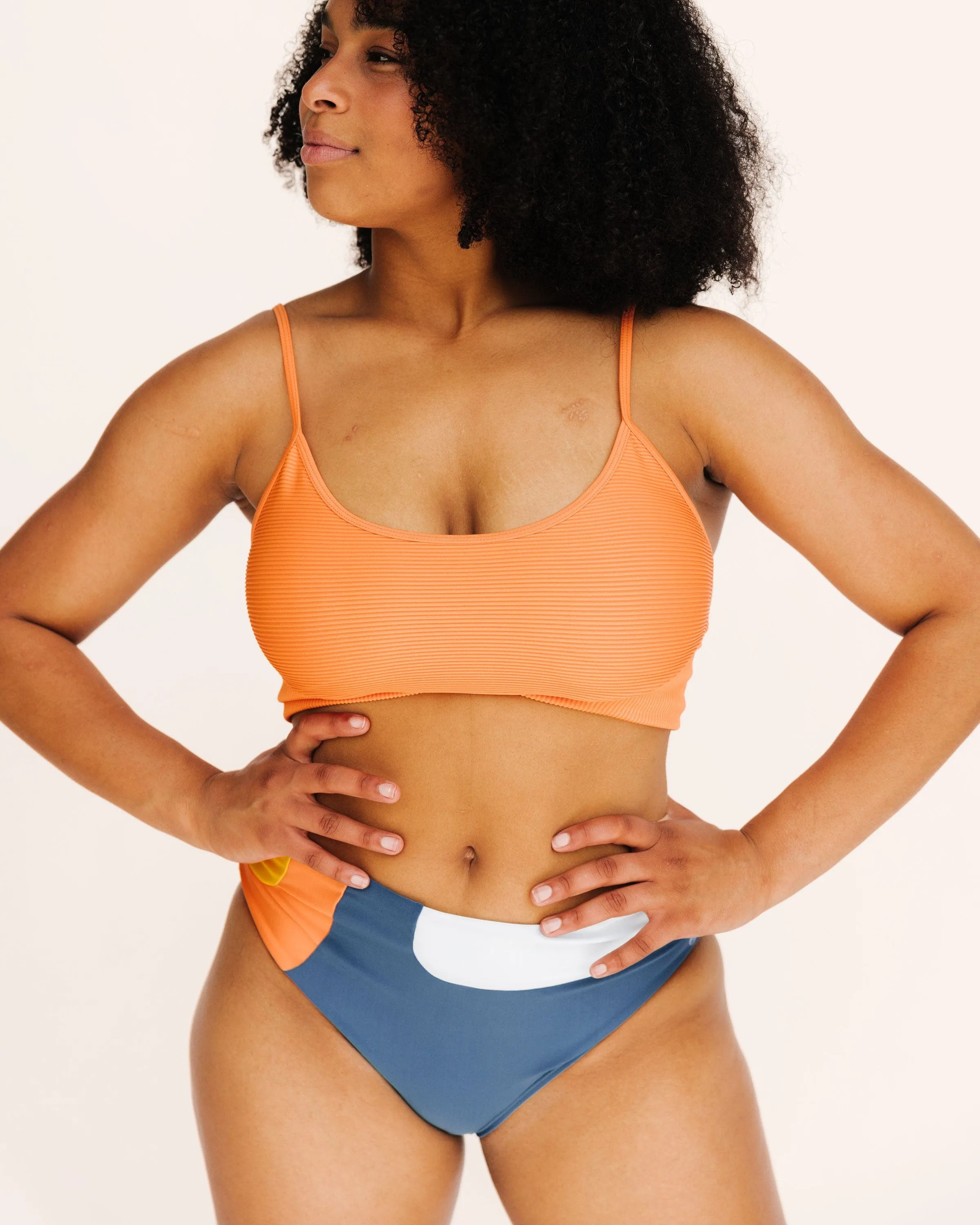 Textured Cora Tone Crop