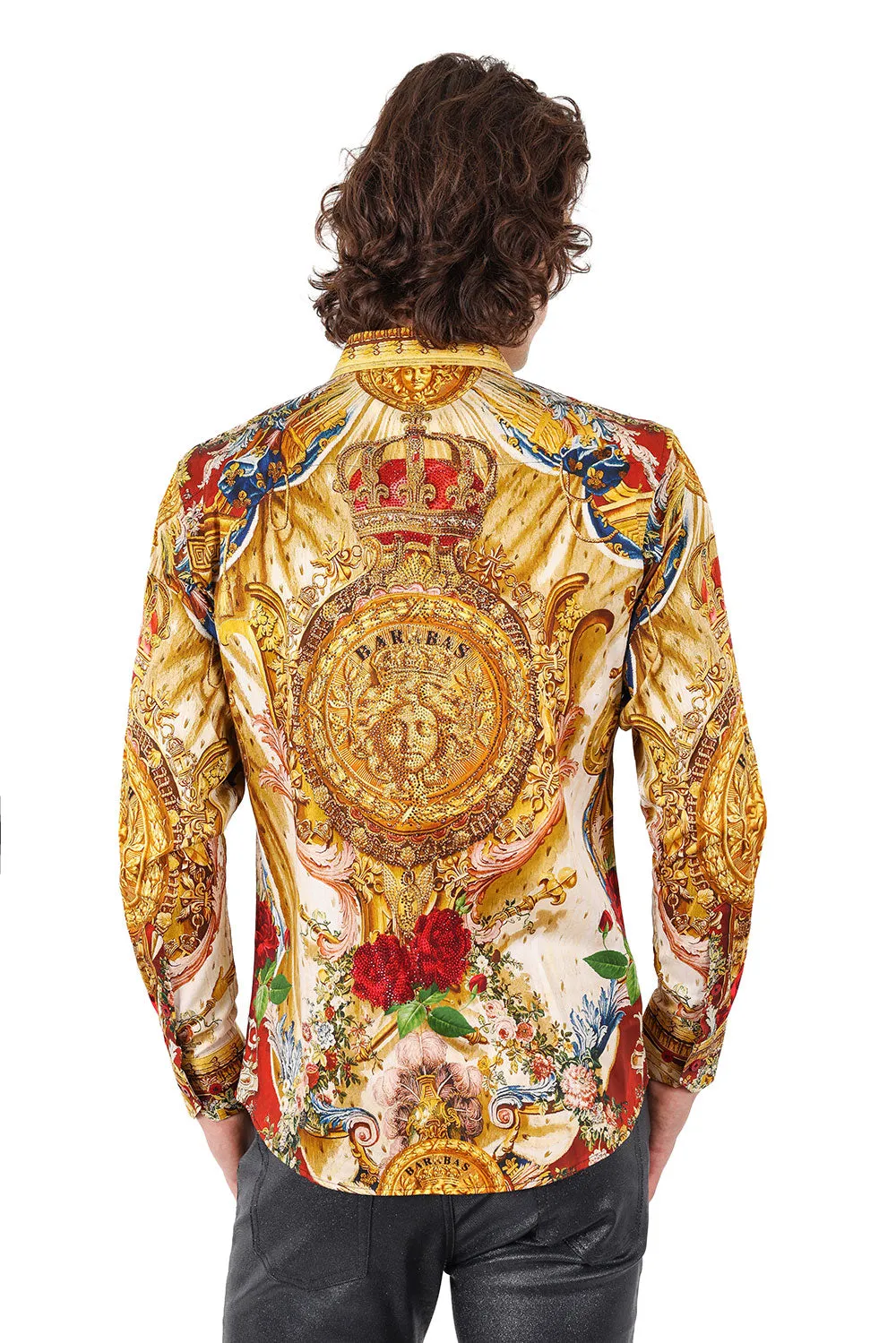 The Last Crown Rhinestone Long Sleeve Shirt