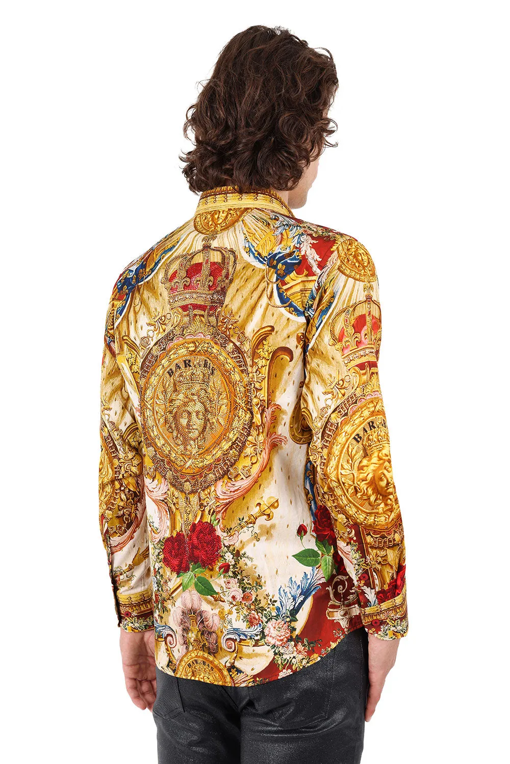 The Last Crown Rhinestone Long Sleeve Shirt