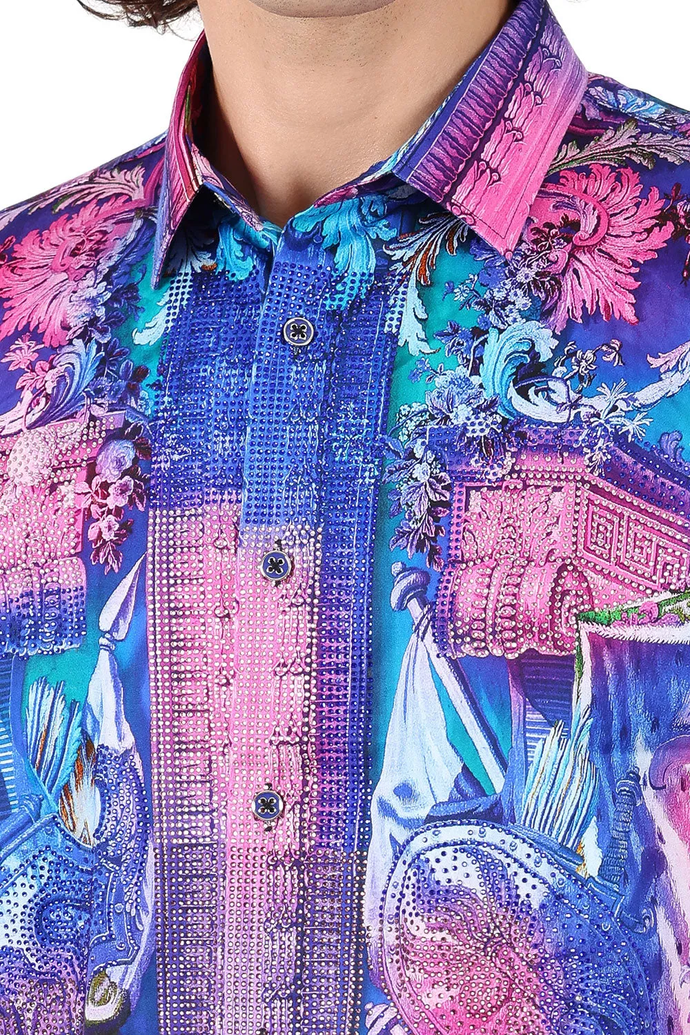 The Last Crown Rhinestone Long Sleeve Shirt