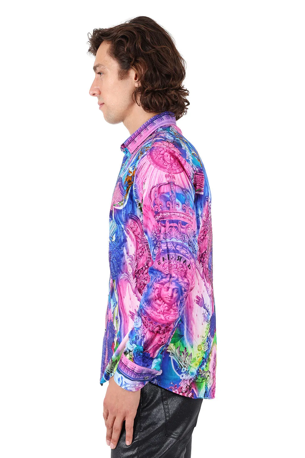 The Last Crown Rhinestone Long Sleeve Shirt