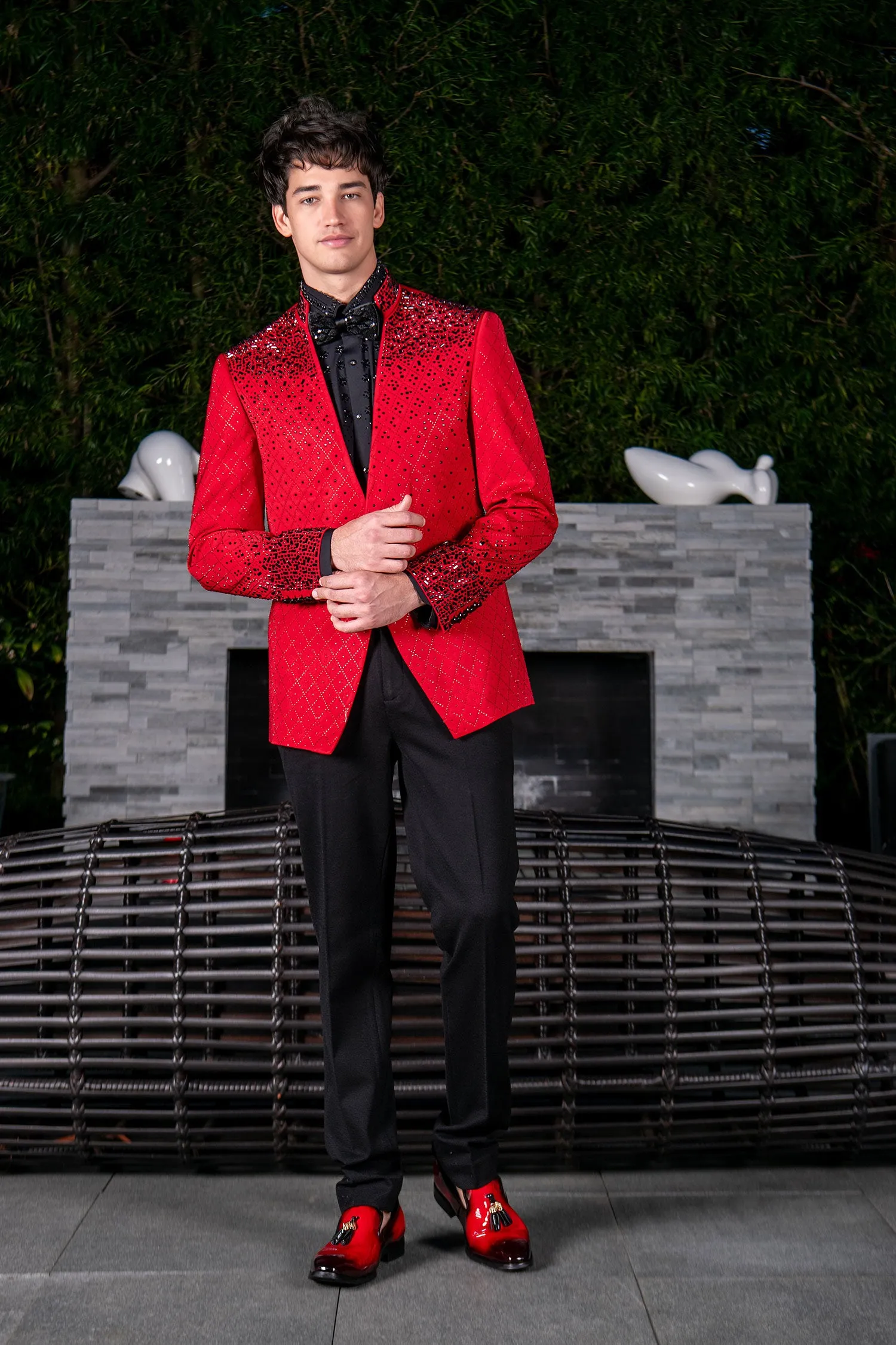 Trivon Rhinestone Blazer