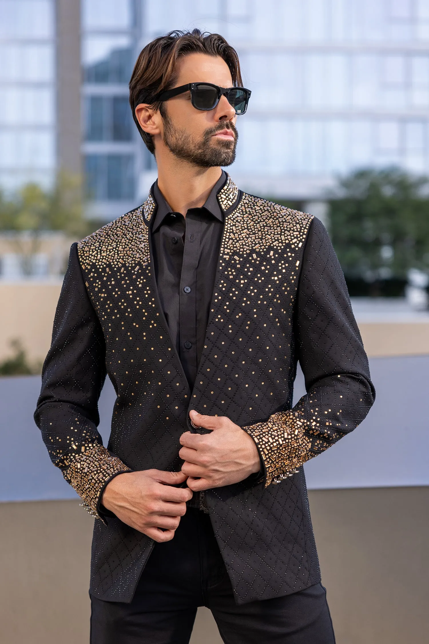 Trivon Rhinestone Blazer