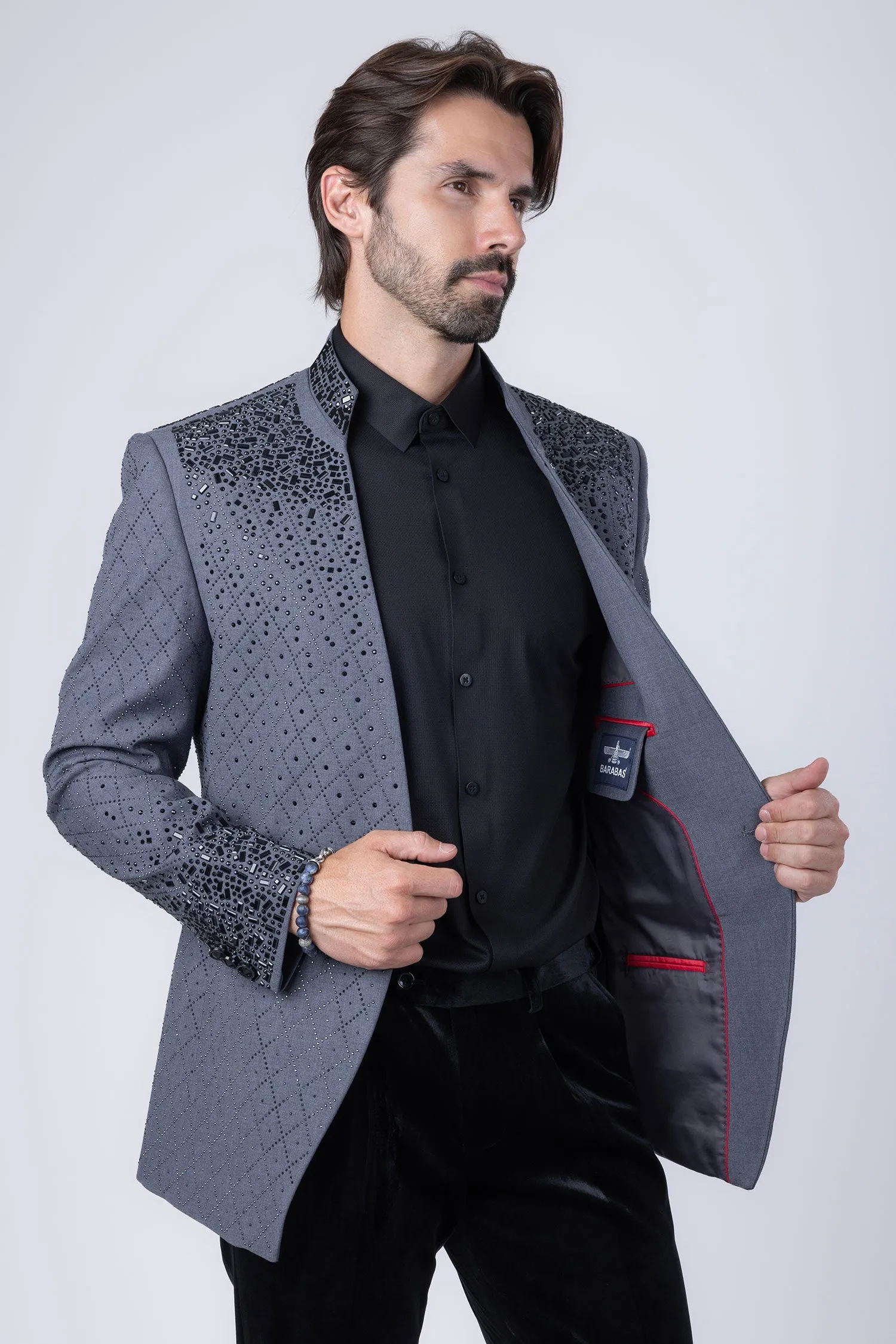 Trivon Rhinestone Blazer