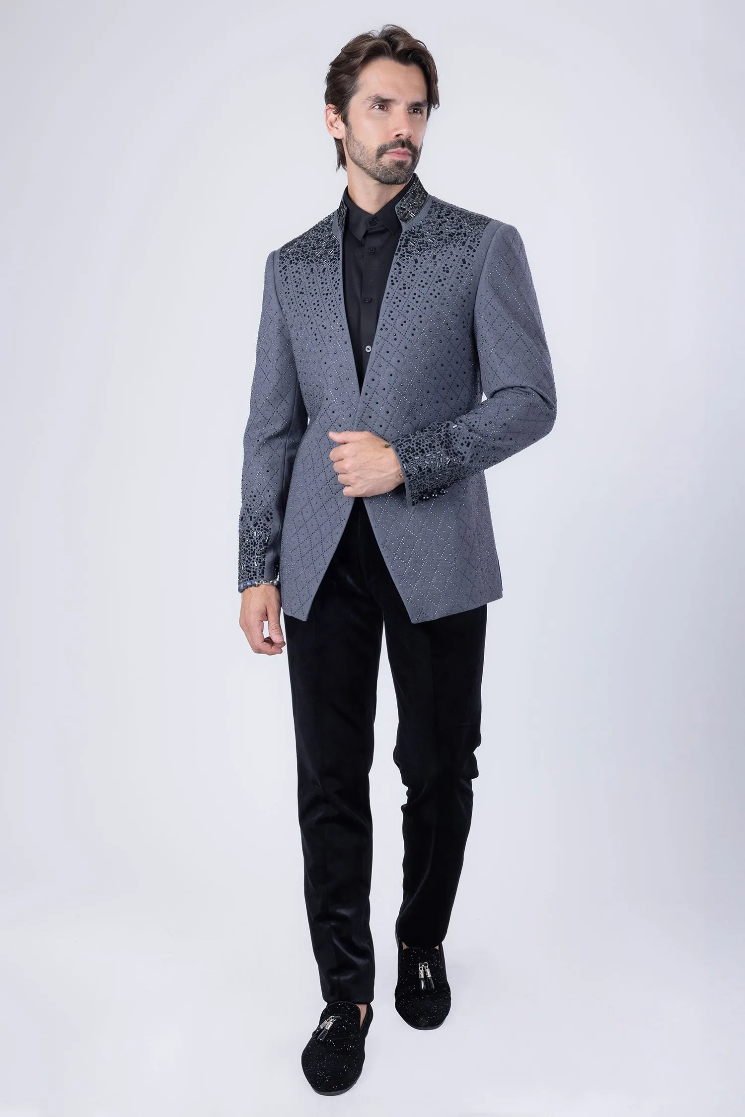 Trivon Rhinestone Blazer