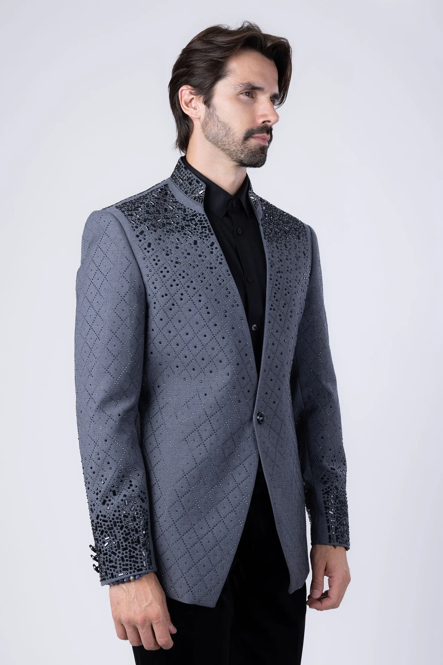 Trivon Rhinestone Blazer