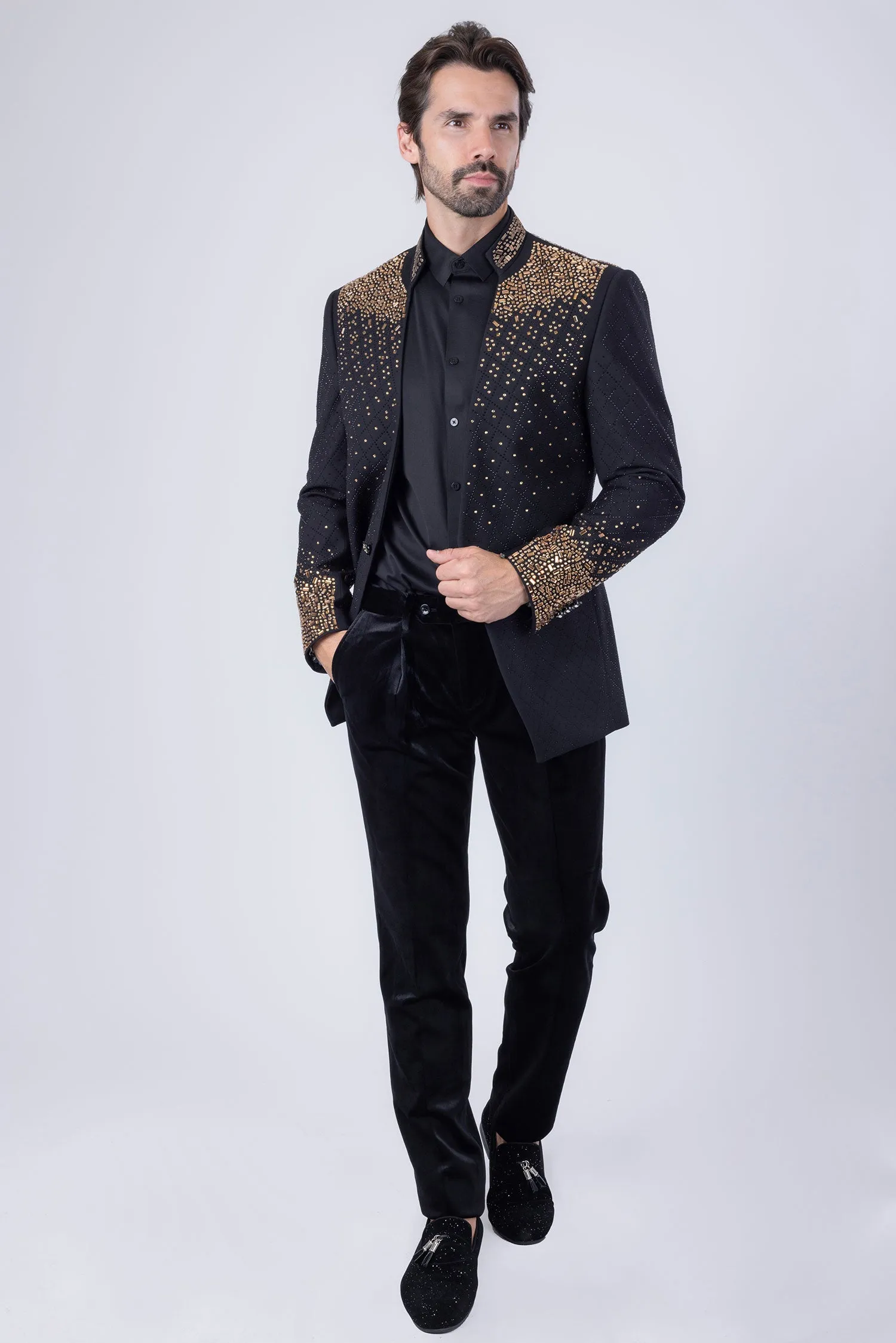 Trivon Rhinestone Blazer