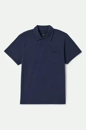 Vintage Wash S/S Polo - Washed Navy