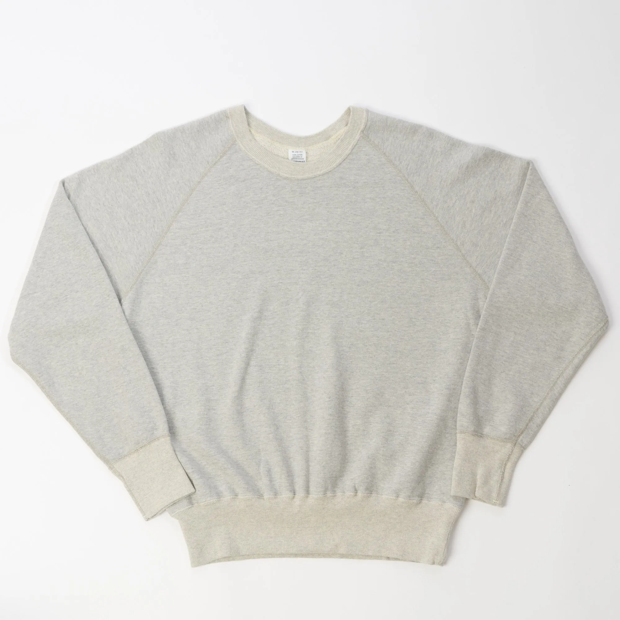 Warehouse & Co 461 Crew Neck Sweatshirt - Faded Heather Grey
