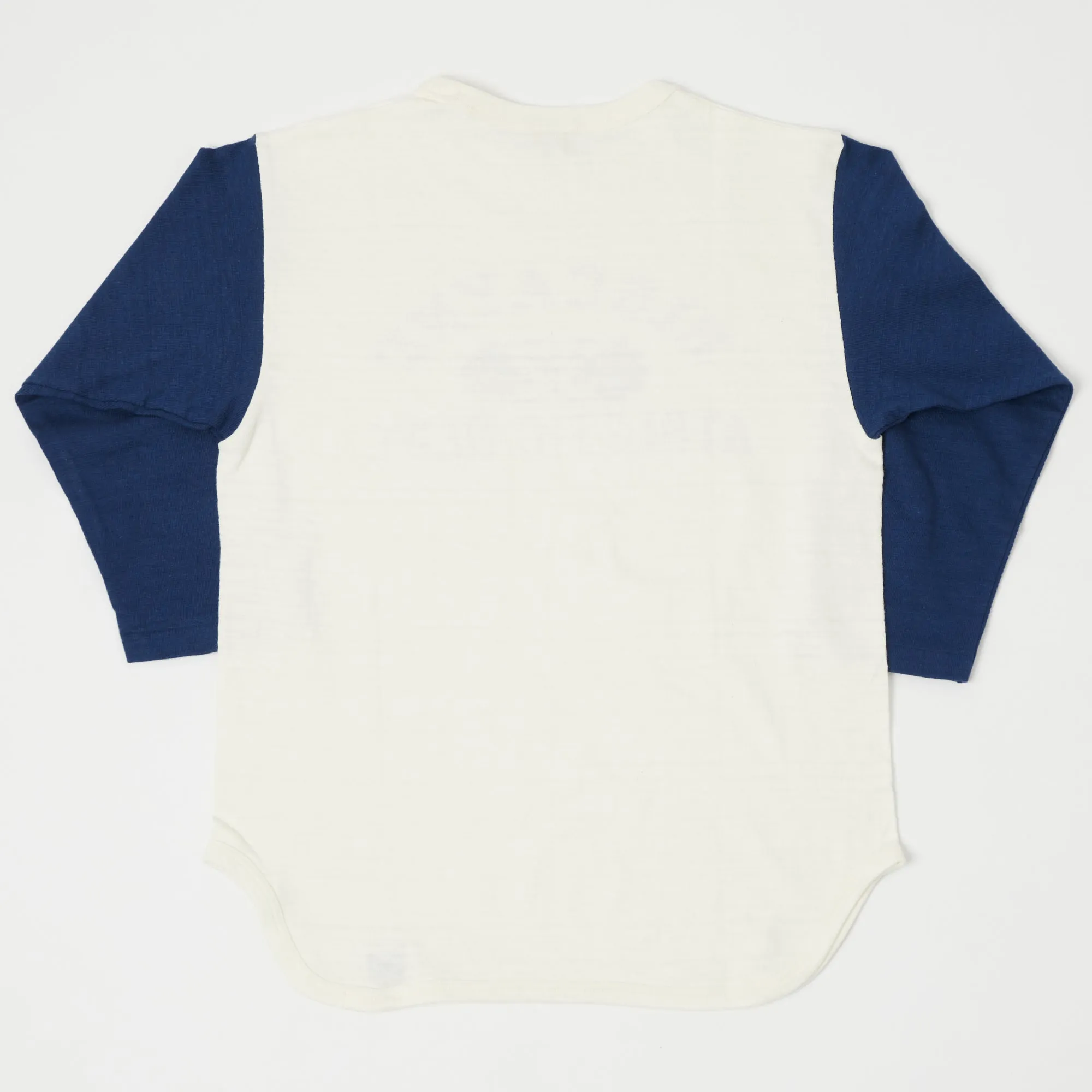 Warehouse & Co 4800 Baseball Tee - Cream/Navy