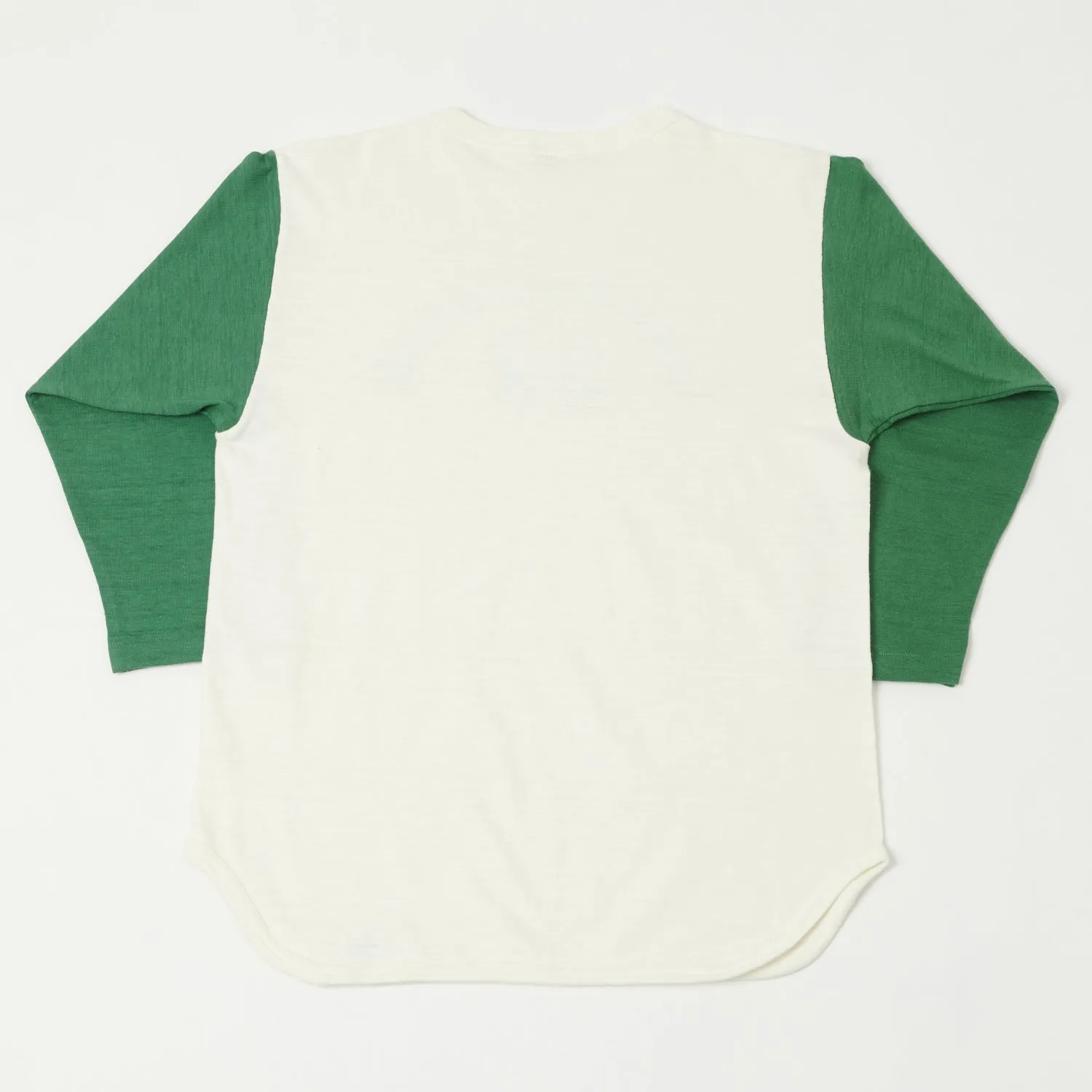 Warehouse & Co 4800 'Camp Baumann' Baseball Tee - Cream/Green