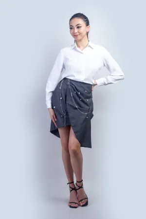White Button Up Jennifer Dress Shirt