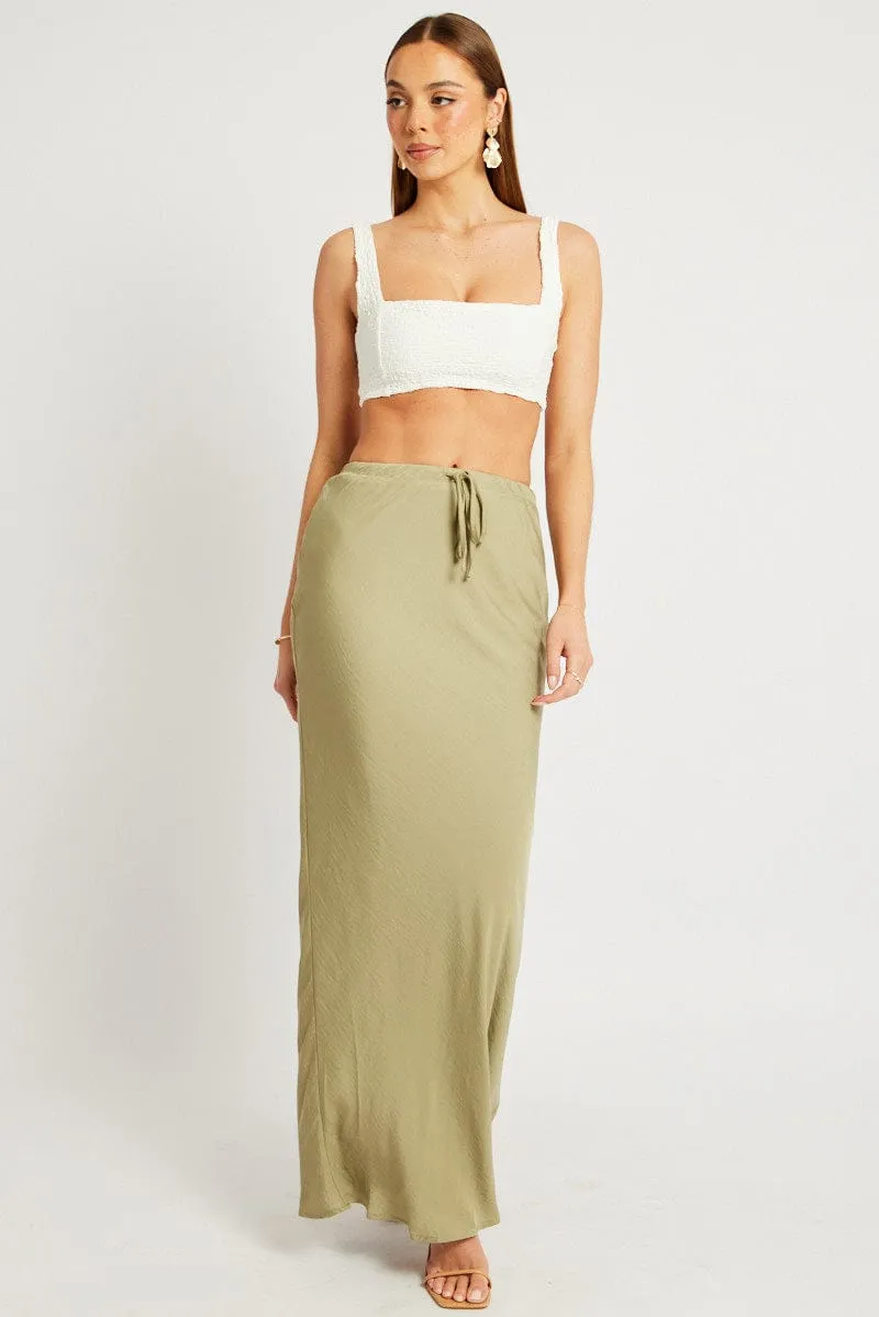 White Crop Top Textured