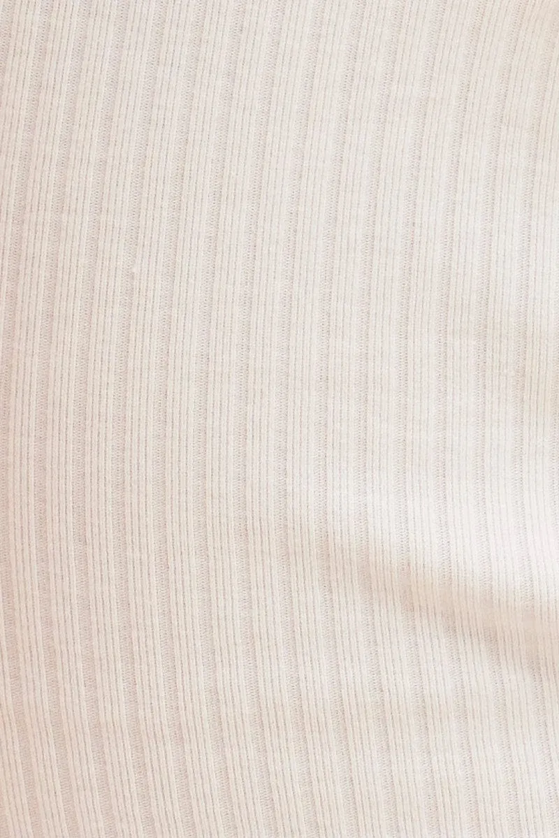 White Prea Bind Detail Singlet