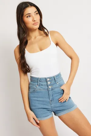 White Singlet Top Supersoft