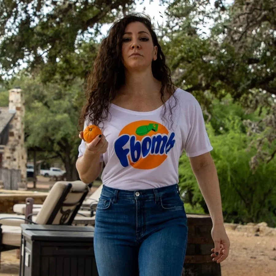 Women's F-Bomb Slouchy T-Shirt - White