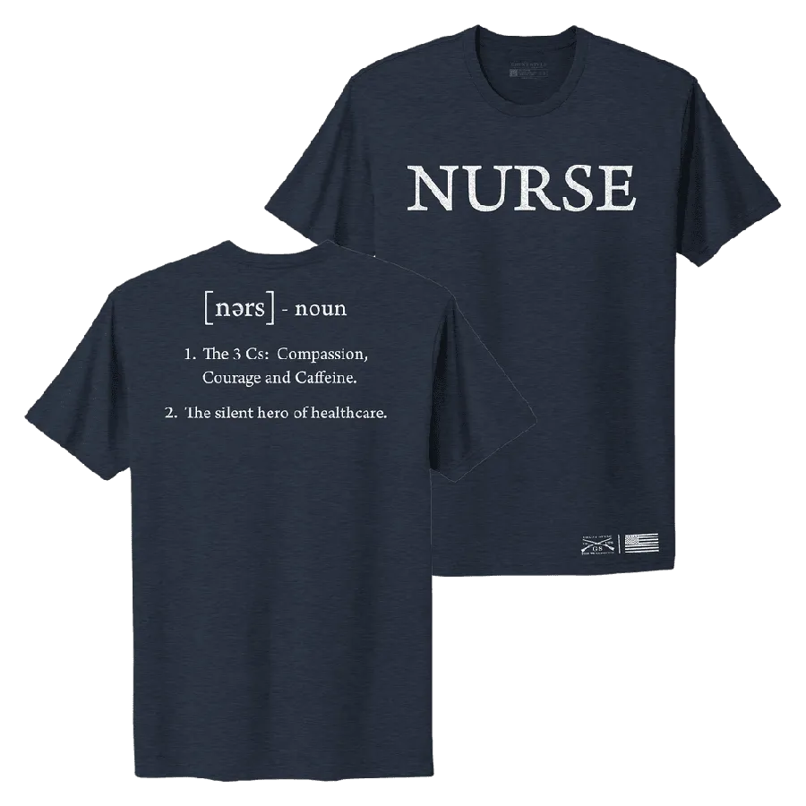 Women's Nurse Defined Boyfriend Fit T-Shirt - Midnight Navy