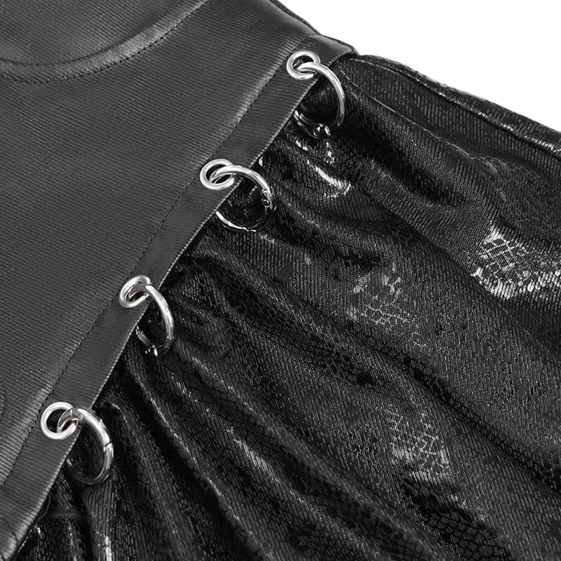 Women's Punk Irregular  High-waisted Short Skirt