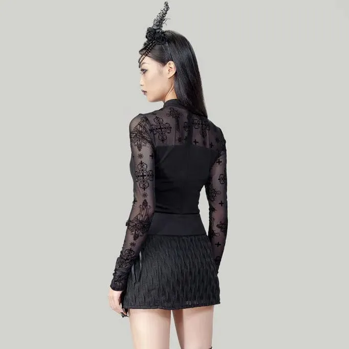 Women's Punk Irregular Lace-up Skirt