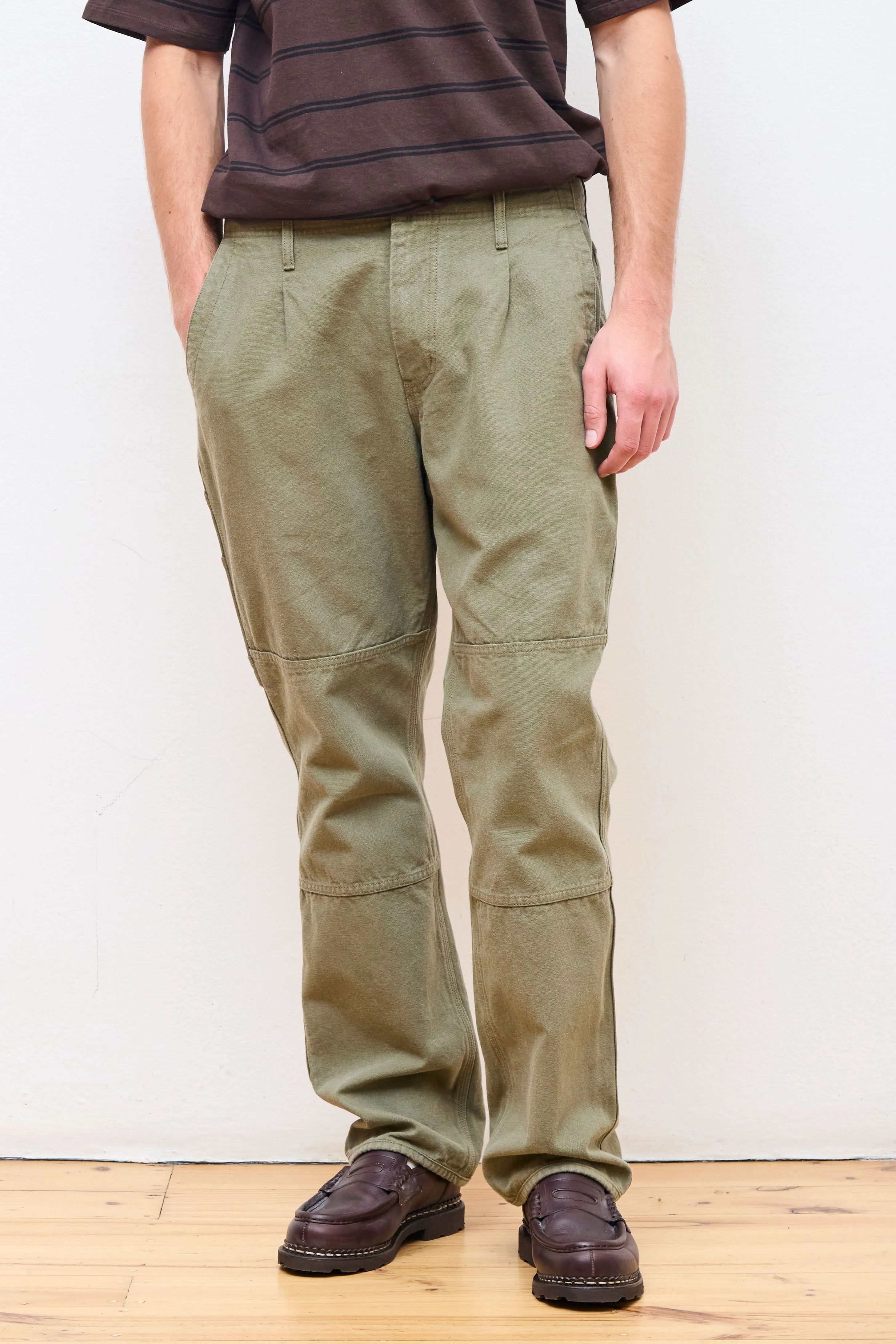 Worker Trousers Sulfur Dye Khaki