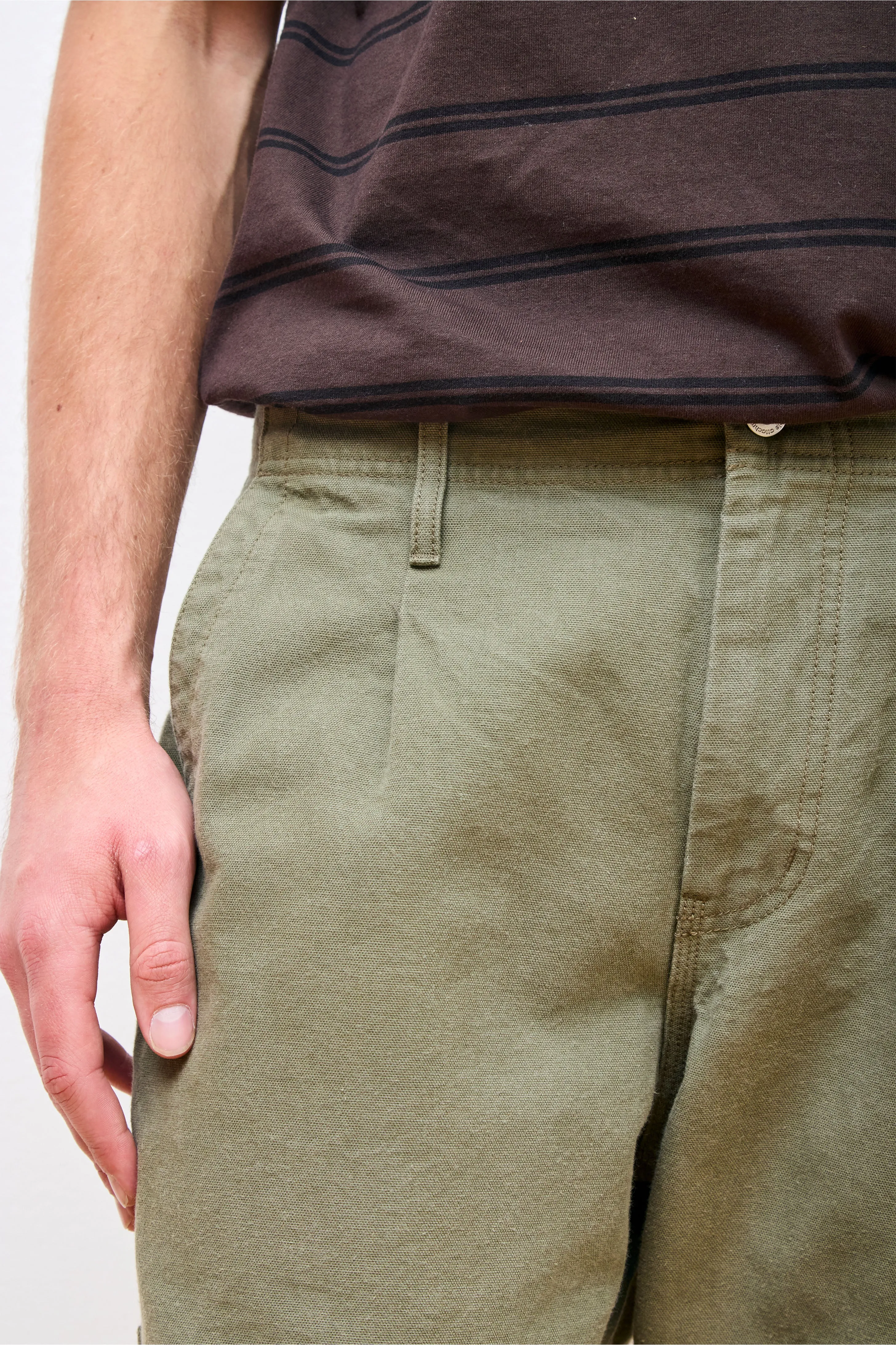 Worker Trousers Sulfur Dye Khaki
