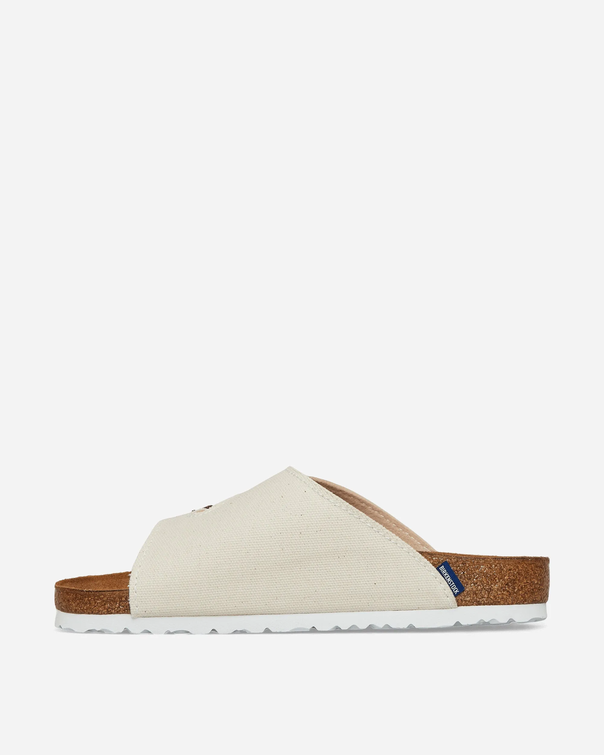 Zürich Suede Canvas Sandals Eggshell