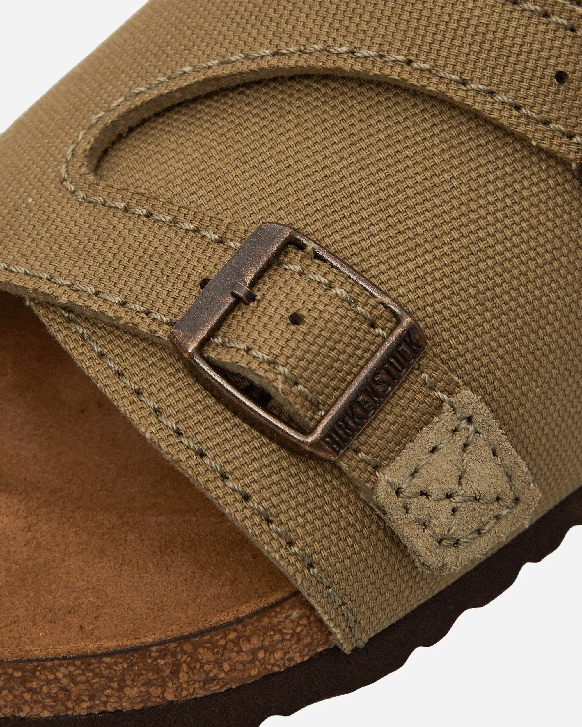 Zürich Suede Canvas Sandals Faded Khaki
