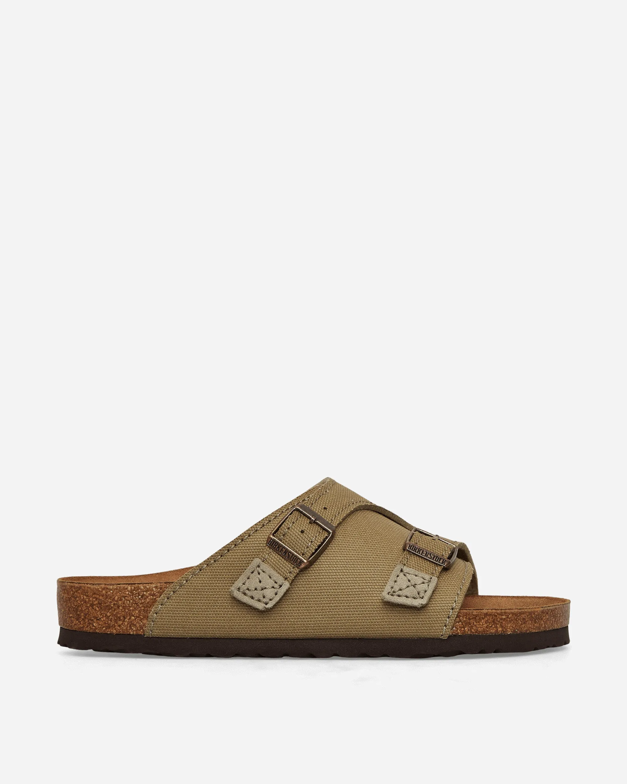 Zürich Suede Canvas Sandals Faded Khaki
