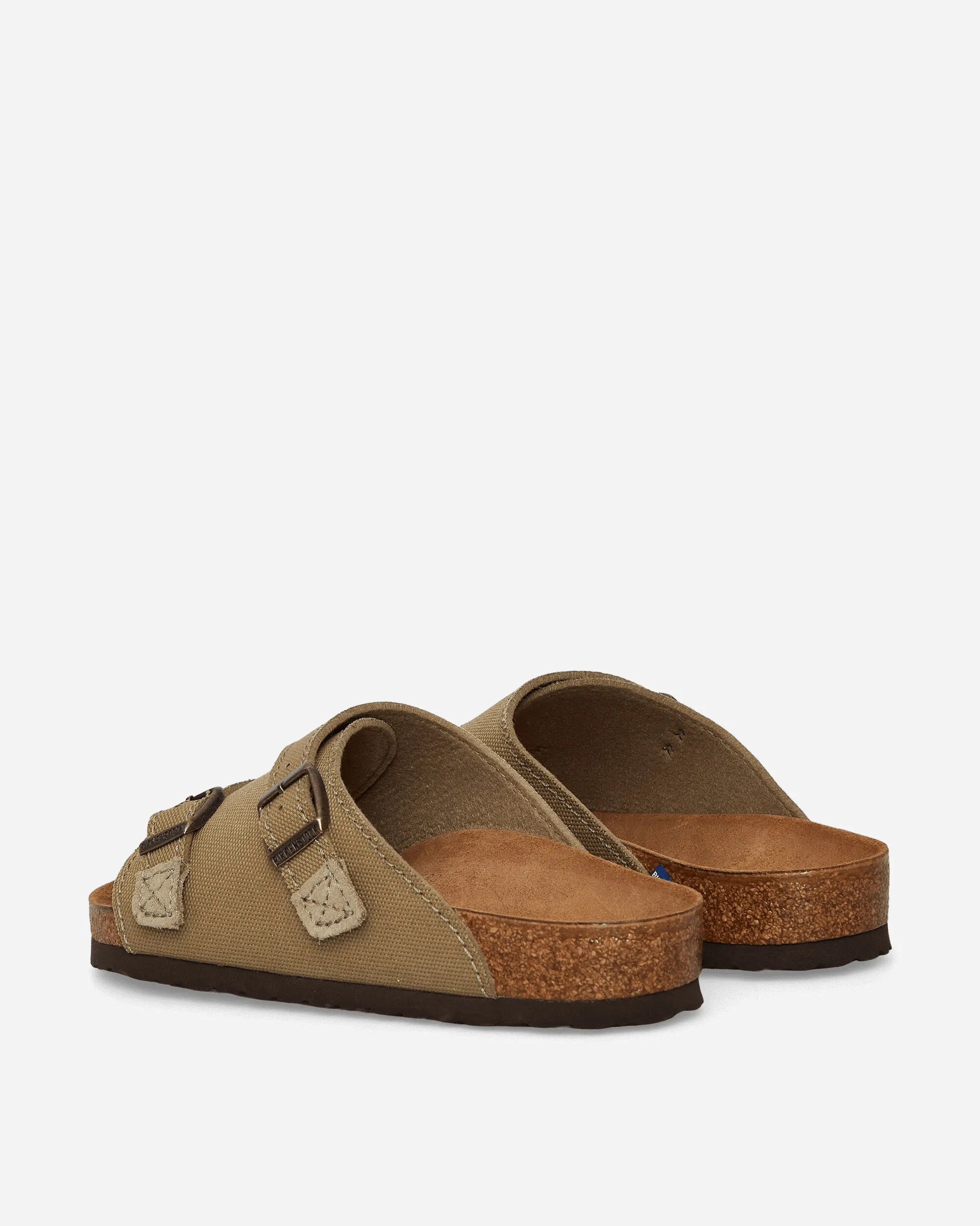 Zürich Suede Canvas Sandals Faded Khaki